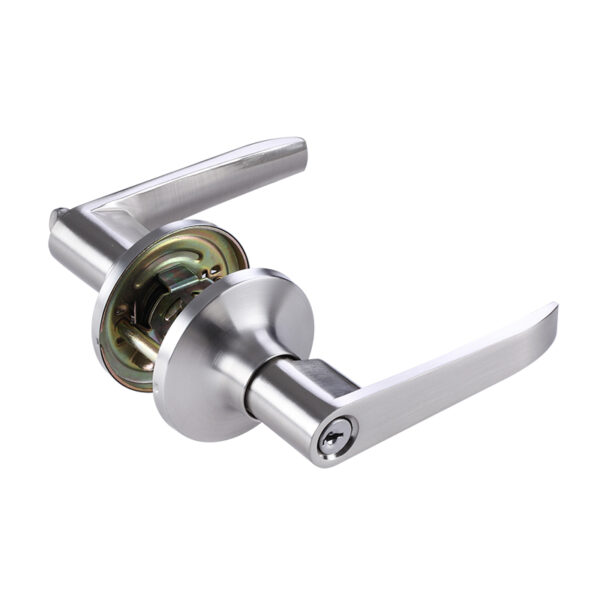 Stainless steel lever handle doo lock set