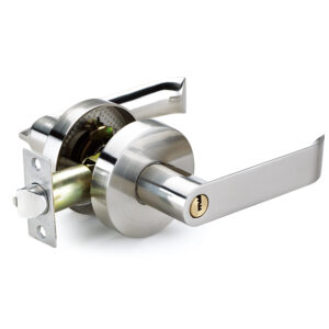 guemilock Lever Door Lock with brass Key for entrance function