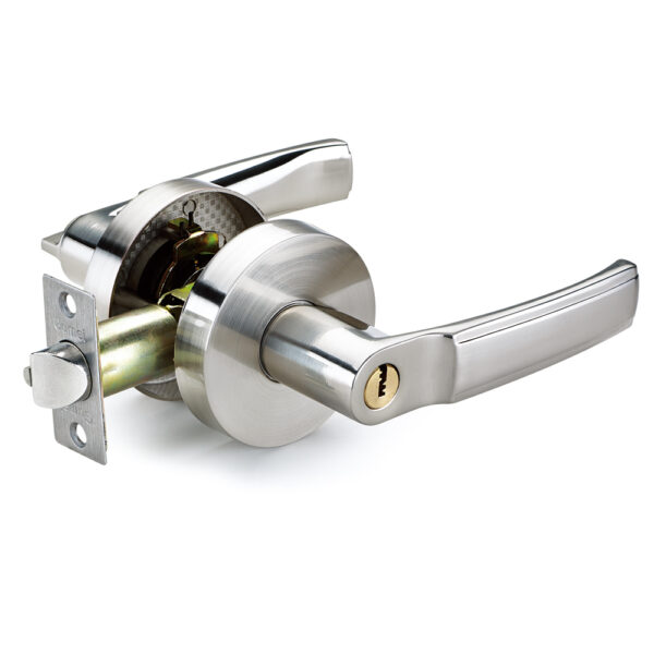 Zinc alloy tubular heavy duty lever door lock set